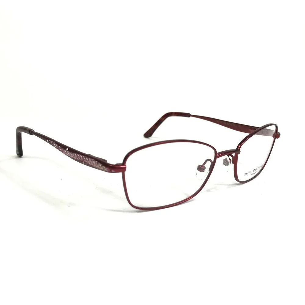 Dana Buchman Eyeglasses Frames BEVERLY CS Red Cat Eye Full Rim 50-17-130